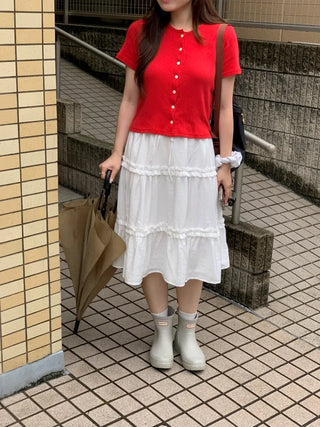 Eyelet punched sleeveless top