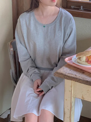 Round Loose Fit Sweatshirt (4c)