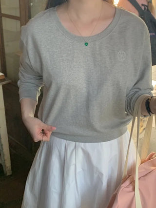 Round Loose Fit Sweatshirt (4c)