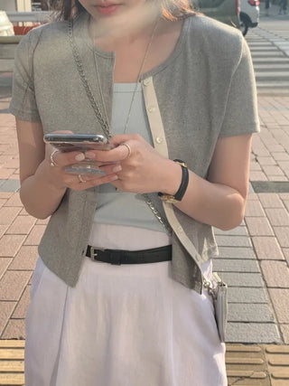 U-neck ribbed sleeveless top (3c)