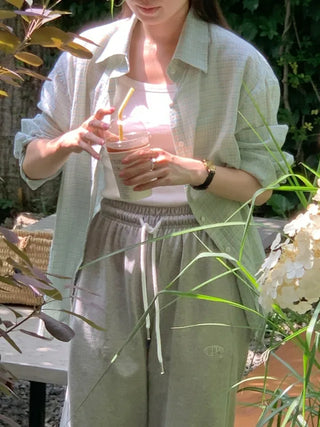 Oversized check shirt