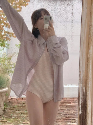 Oversized check shirt