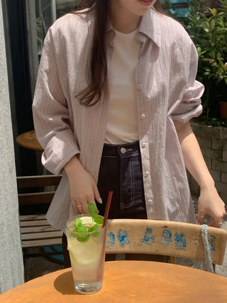Oversized check shirt