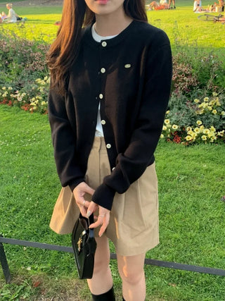 (Over 20,000 sold) 6-color Milk Round Cashmere Knit Cardigan