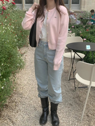 Autumn Days Semi-Wide Wash Denim Pants