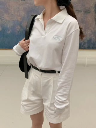 Long-sleeved colored T-shirt