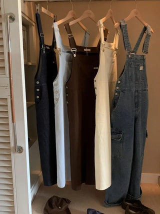 Logo Label Overalls Dress (4c)