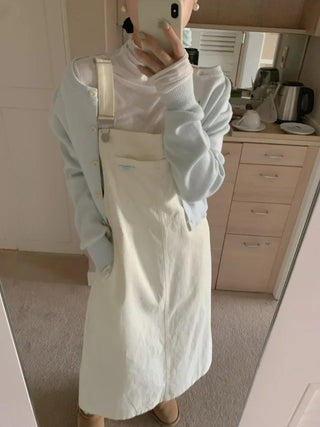 Logo Label Overalls Dress (4c)
