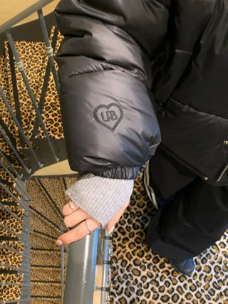Heart Oversized Cropped Short Down Jacket (3c)