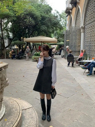 Ribbon scarf tie blouse