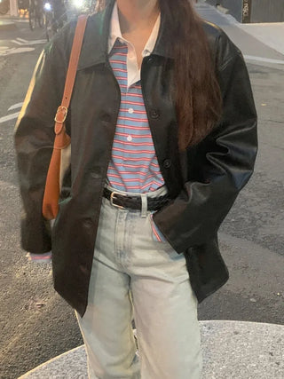 Autumn Days Semi-Wide Wash Denim Pants
