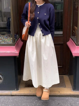 (Over 20,000 sold) 6-color Milk Round Cashmere Knit Cardigan