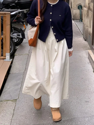 (Over 20,000 sold) 6-color Milk Round Cashmere Knit Cardigan