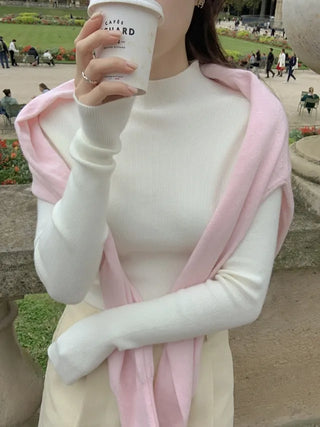 Whole Garment Cashmere Wool Turtleneck Knit