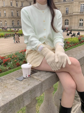 (Over 20,000 sold) 6-color Milk Round Cashmere Knit Cardigan