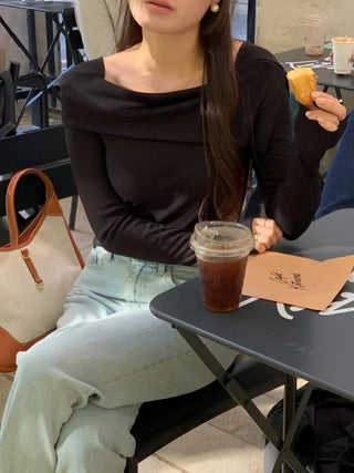 Autumn Days Semi-Wide Wash Denim Pants
