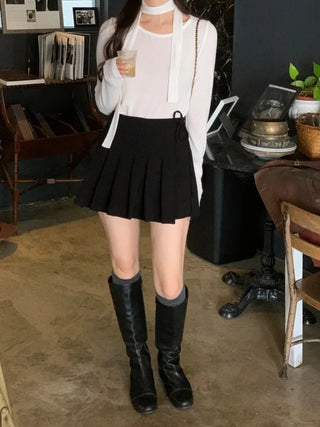 Winter Layered Inner Tie T-Shirt