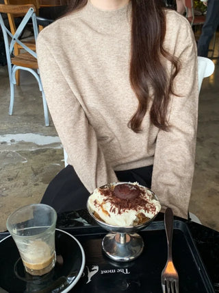 Whole Garment Cashmere Wool Turtleneck Knit