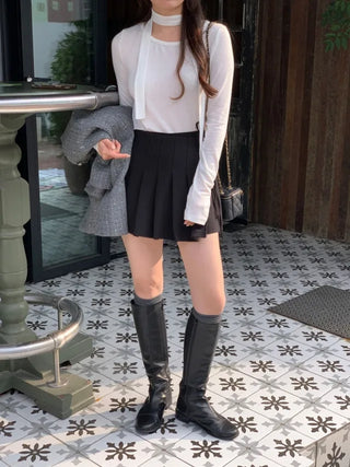 Winter Layered Inner Tie T-Shirt