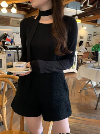 Winter Layered Inner Tie T-Shirt