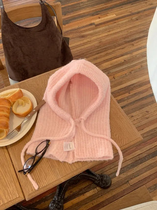 Wool knit balaclava