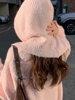 Wool knit balaclava
