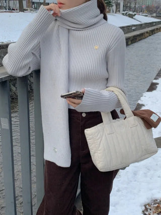 Whole Garment Cashmere Wool Scarf