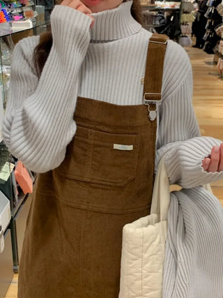 Whole Garment Wool Cashmere Ribbed Turtleneck Knit