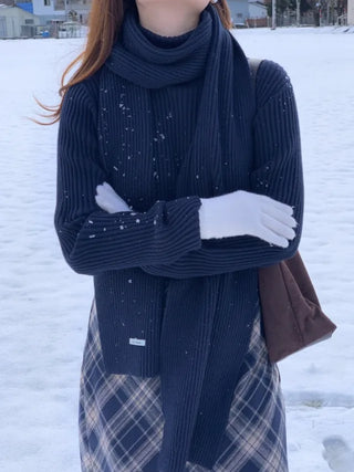 Whole Garment Cashmere Wool Scarf