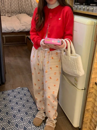 Teddy Bear Fleece-Lined Jogger Pants