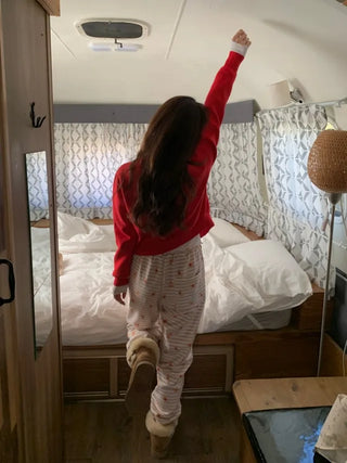 Teddy Bear Fleece-Lined Jogger Pants