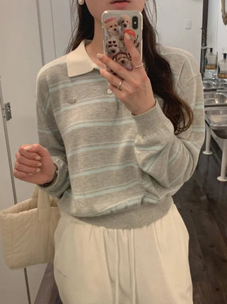 Striped knit_short/long version