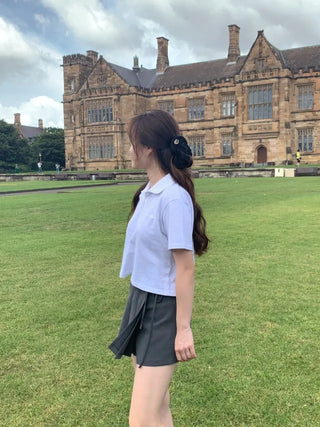 Short-sleeved polo shirt