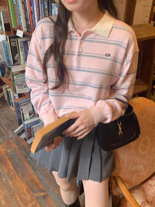 Striped knit_short/long version