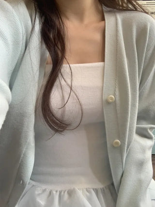 (Over 20,000 sold) 6-color Milk Round Cashmere Knit Cardigan
