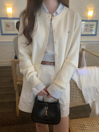 (Over 20,000 sold) 6-color Milk Round Cashmere Knit Cardigan