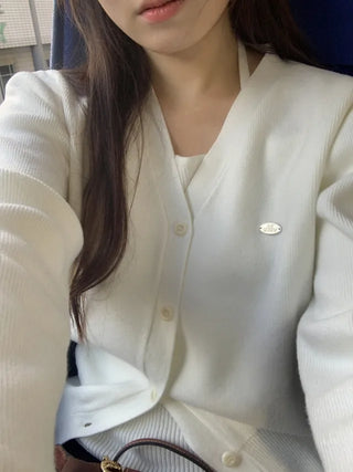 (Over 20,000 sold) 6-color Milk Round Cashmere Knit Cardigan