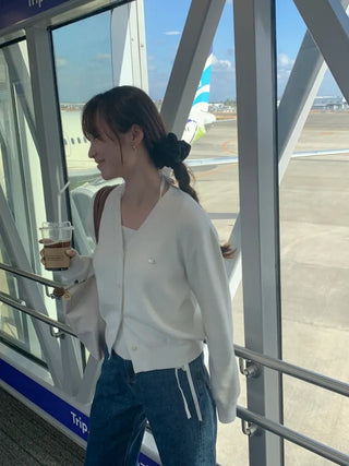 (Over 20,000 sold) 6-color Milk Round Cashmere Knit Cardigan