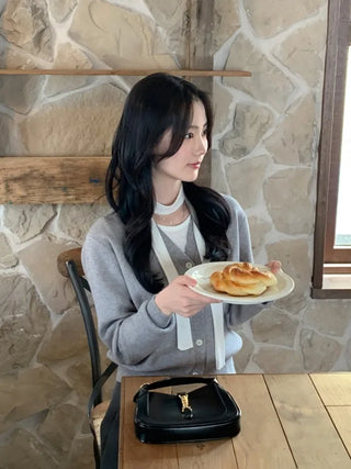 (Over 20,000 sold) 6-color Milk Round Cashmere Knit Cardigan