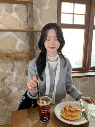 (Over 20,000 sold) 6-color Milk Round Cashmere Knit Cardigan
