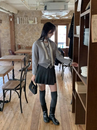 (Over 20,000 sold) 6-color Milk Round Cashmere Knit Cardigan