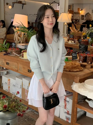 (Over 20,000 sold) 6-color Milk Round Cashmere Knit Cardigan