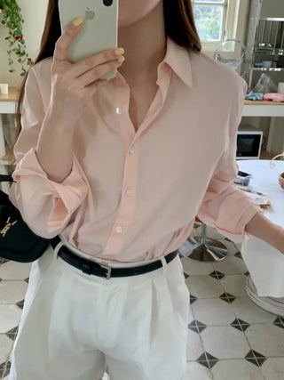 Soft, loose-fitting cotton shirt