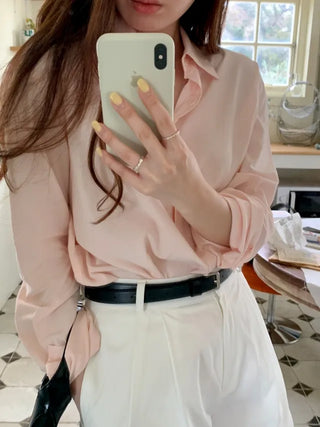 Soft, loose-fitting cotton shirt