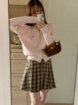 (Over 20,000 sold) 6-color Milk Round Cashmere Knit Cardigan