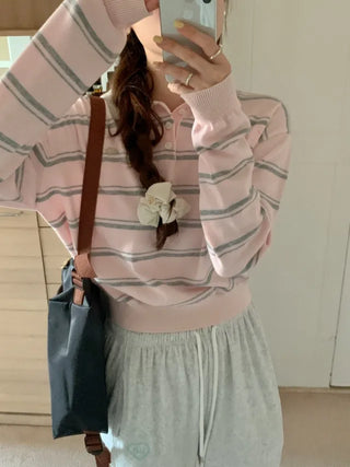 Striped knit_short/long version