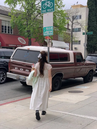 Flower Lace Long Camisole Dress