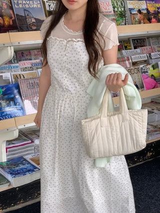 Flower Lace Long Camisole Dress