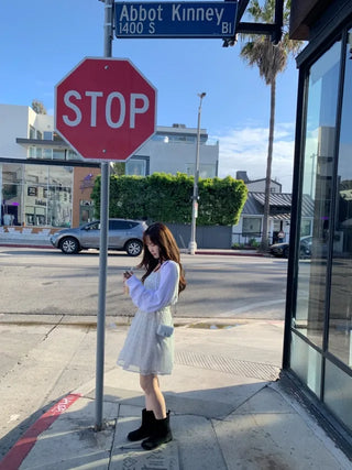 Flower Chiffon Long Mini Camisole Dress
