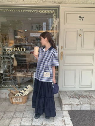 Striped rugby shirt